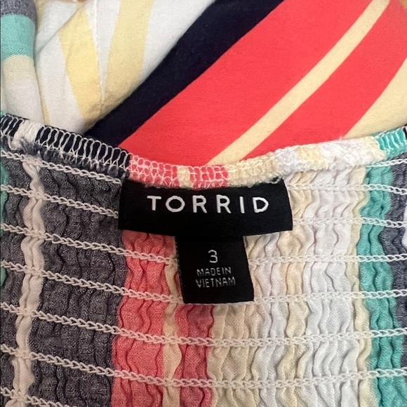 Torrid Multicolor Striped Tank Top - Picture 2 of 7